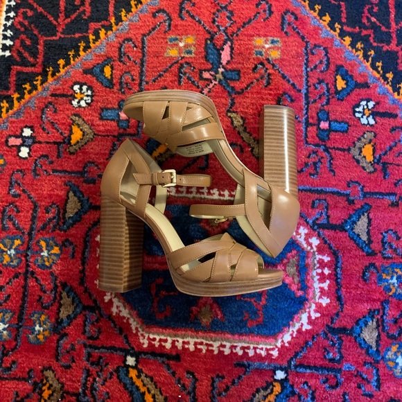 MICHAEL Michael Kors Shoes - MICHAEL KORS Brown High Heel Sandals